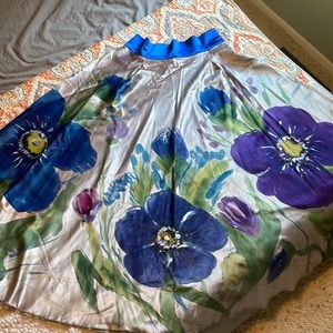 Maxi 100% silk skirt